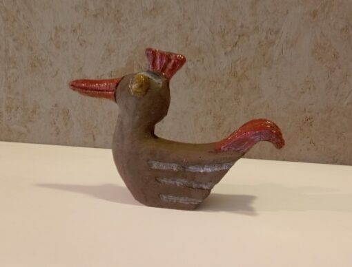 outsider art galery Vialumina Raamvogel met rode kuif Wim Rutte