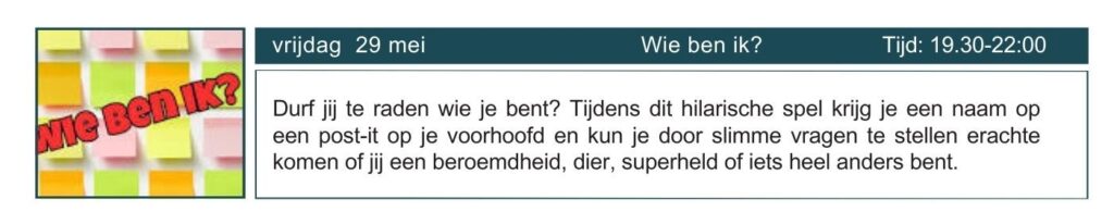 Wie ben ik?
